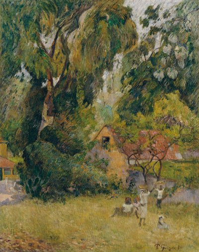 Huts under the Trees by Paul Gauguin
