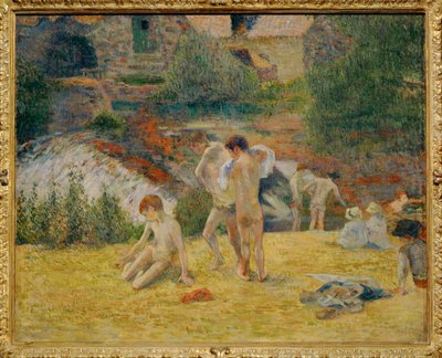 Young Bretons Bathing or The Bath at the Mill of the Bois d