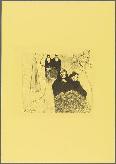 Old Women of Arles, from the "Volpini Suite: Lithographic Drawings" by Paul Gauguin
