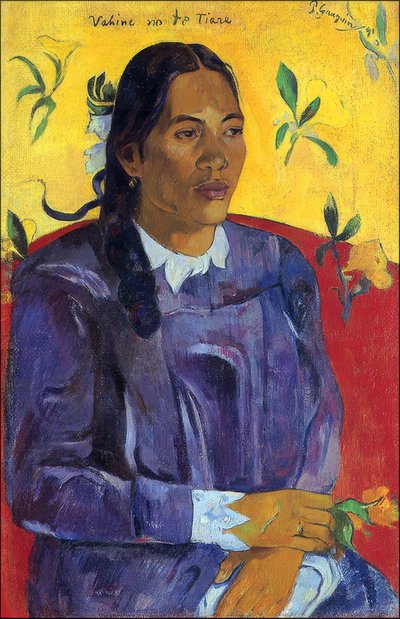 Tahiti: Vahine No Te Tiare (Woman With A Flower) by Paul Gauguin