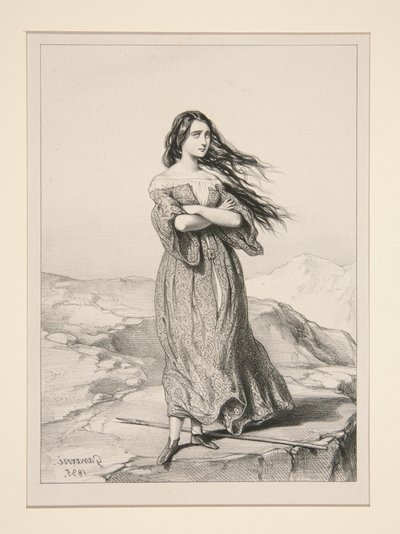 The Precipice by Paul Gavarni