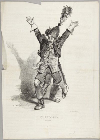 #1 of the Series: "Souvenirs of the Chicard Ball" by Paul Gavarni
