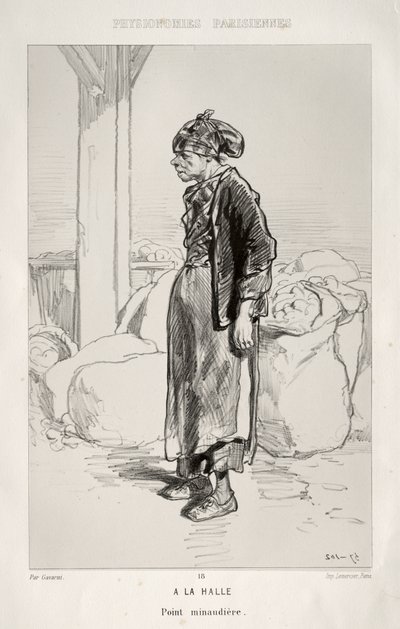 At the Market by Paul Gavarni
