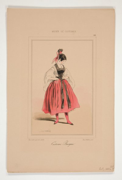 Basque Costume by Paul Gavarni