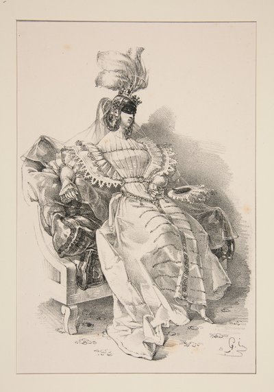 Duchess. by Paul Gavarni