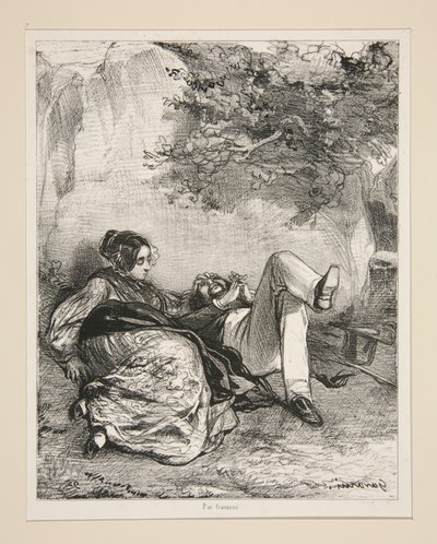 Dodophe and Titine by Paul Gavarni