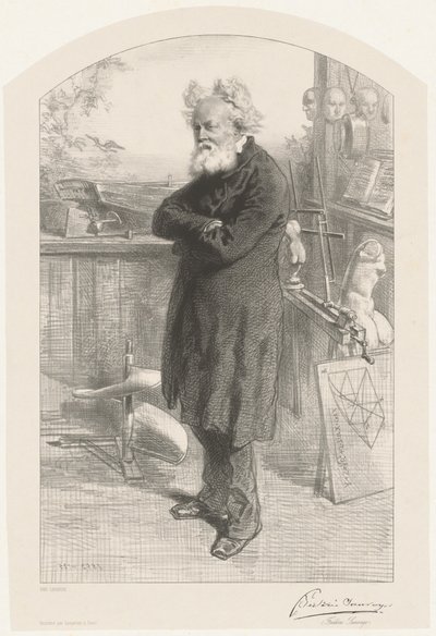 Frédéric Sauvage by Paul Gavarni