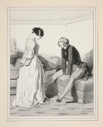 I have been very sad, you know! my good Henri, since I have not seen you... by Paul Gavarni