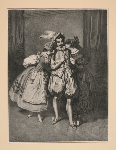 The Double Encounter by Paul Gavarni