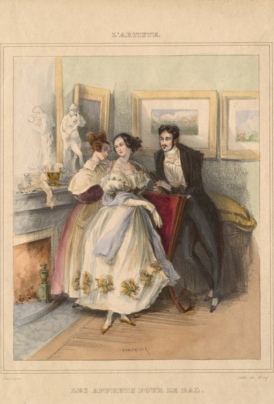 The Artist: The Preparations for the Ball by Paul Gavarni