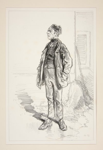 THE CONCIERGE. Has Long Been a Doorman. by Paul Gavarni