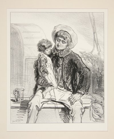 The Heir of the Boat by Paul Gavarni