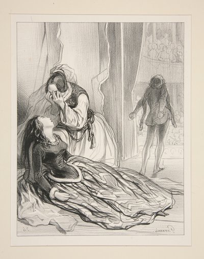 The Princess: Ah! I Am Dying... by Paul Gavarni