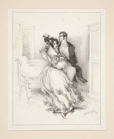The Waltz by Paul Gavarni
