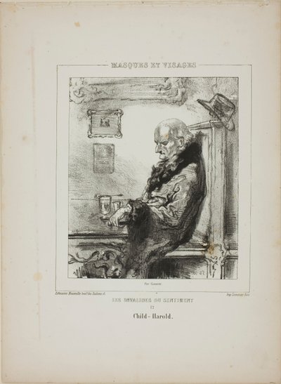 The Invalids of Sentiment: Child-Harold by Paul Gavarni