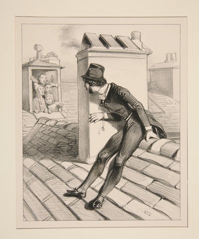 M. Maxime is Exposed to Ridicule... by Paul Gavarni