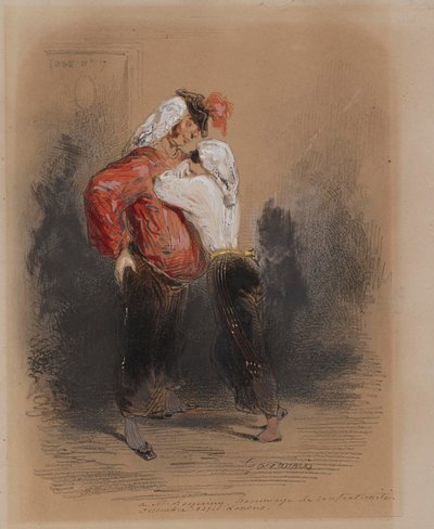 Man and Woman in Fancy Dress by Paul Gavarni
