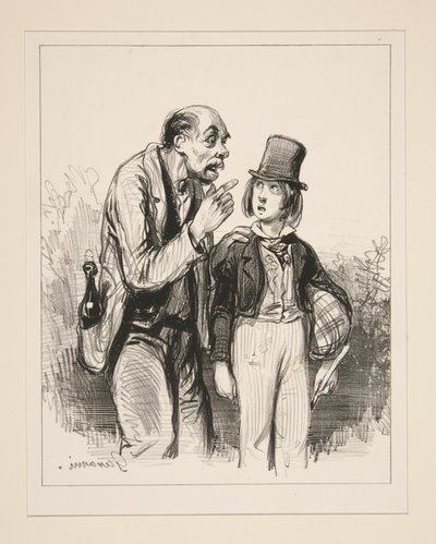 Beware, Little One, of the Gentlemen of the City... by Paul Gavarni