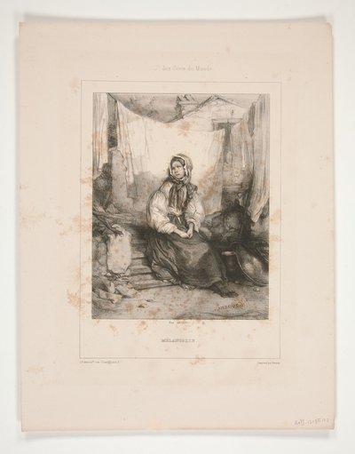 Melancholy by Paul Gavarni