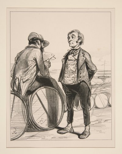 "Gentlemen! I will finally respond to the grave and pressing words that have just been spoken at this tribune...." by Paul Gavarni