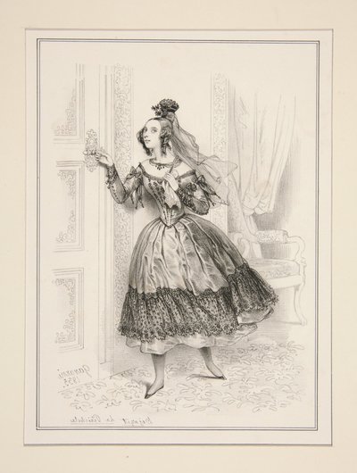 Mlle. Dejazet by Paul Gavarni