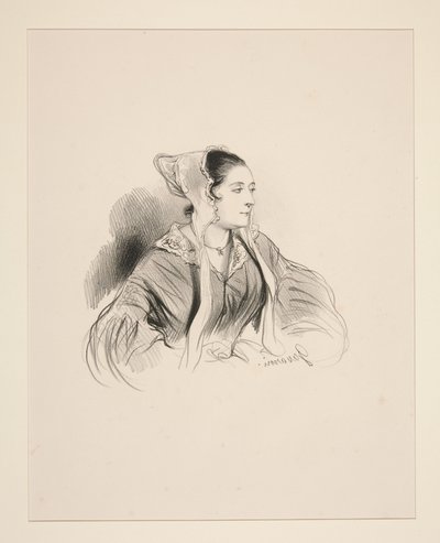 Mme. Pellier by Paul Gavarni