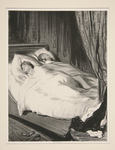 Nocturne for Two Noses by Paul Gavarni