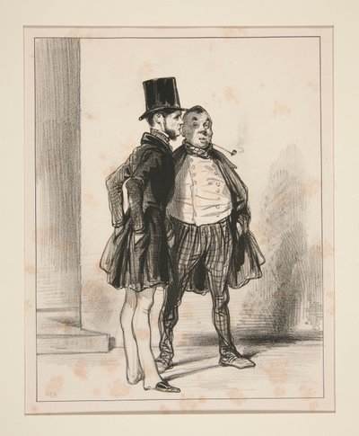 Little Uncle, you see, I wanted to tell you by Paul Gavarni