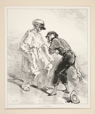 A Politician in a Straitjacket! - A Mother in Trousers! by Paul Gavarni