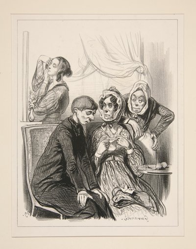 A Holy Alliance (Regarding a Love Note) by Paul Gavarni