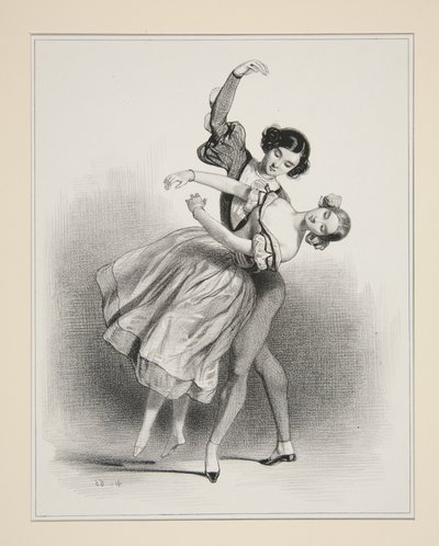 Waltz of Giselle by Paul Gavarni