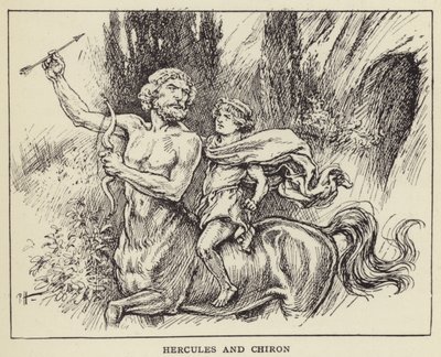 Hercules and Chiron by Paul Hardy