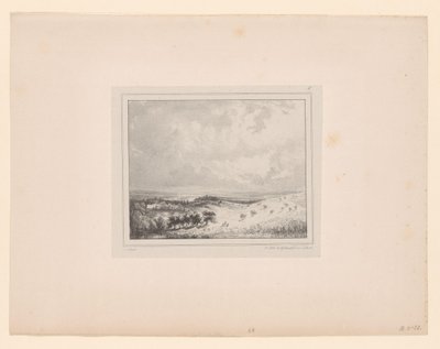 Hill Landscape in Sunlight (Eight Landscape Representations) by Paul Huet