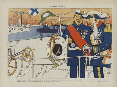 Entente Cordiale (Illustration for Le Rire) by Paul Iribe