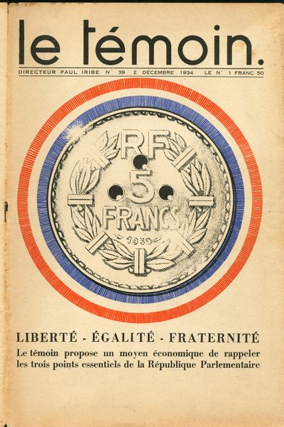 The Witness, Satirical in Colours by Paul Iribe
