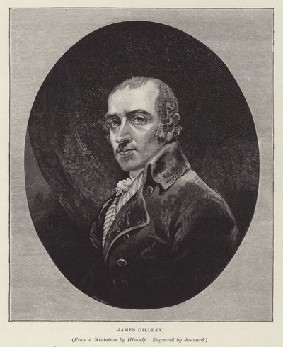 James Gillray, English caricaturist, satirist and printmaker by Paul Jonnard