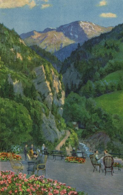 Passugg, Kurhaus Garden Terrace by Paul Kutscha