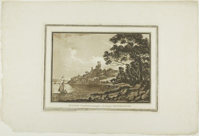 Benton Castle Looking Down the Reach to Milford Haven, from 