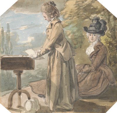 Lady Francis Scott and Lady Elliot by Paul Sandby