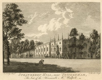 Strawberry Hill, Twickenham, London, the Seat of the Honourable Horace Walpole by Paul Sandby