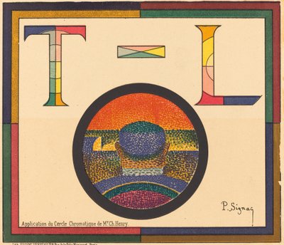 Application of the Chromatic Circle by Mr. Ch. Henry by Paul Signac