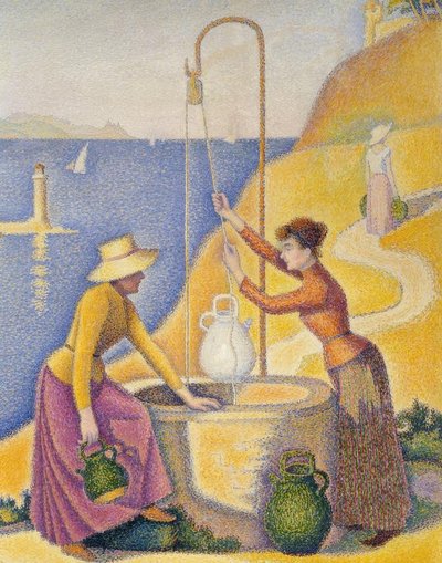 Women at the Well (Opus 238) by Paul Signac
