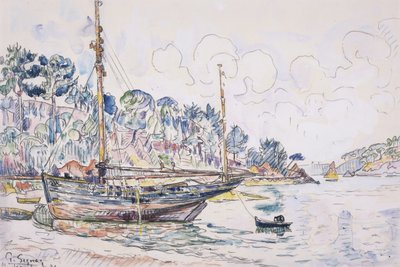 Lézardrieux: the Coast by Paul Signac
