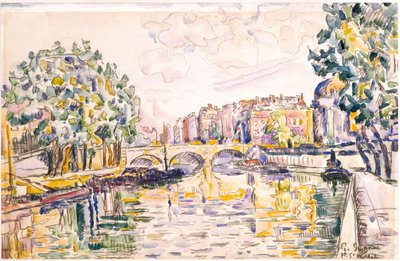 Pont St. Michel by Paul Signac