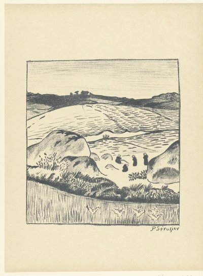 Hill Landscape with Fields (Paysage) (L