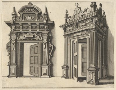 Two Wooden Portals by Paul Vredeman de Vries