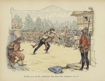 He wrestled one of the combatants who had already won twelve times by Paul de Semant