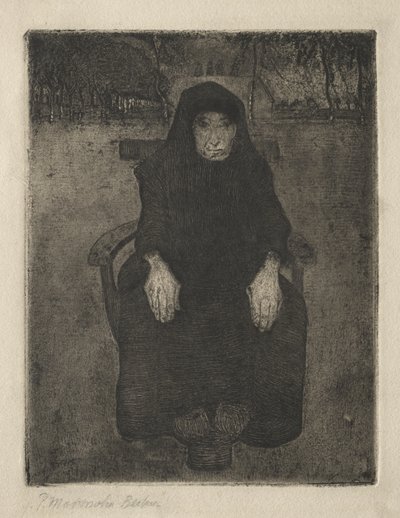 Seated Old Woman by Paula Modersohn-Becker