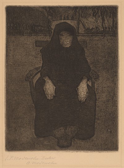 Seated Old Woman by Paula Modersohn Becker