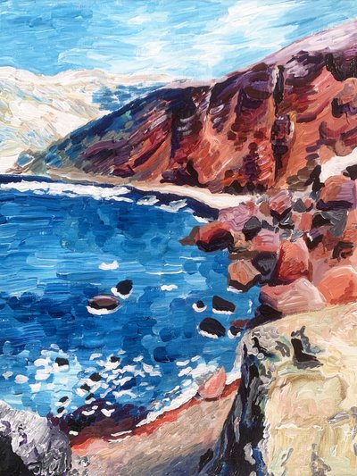 Vibrant Coastal Seascape by Pauline Wegman | Key and Sea Creative